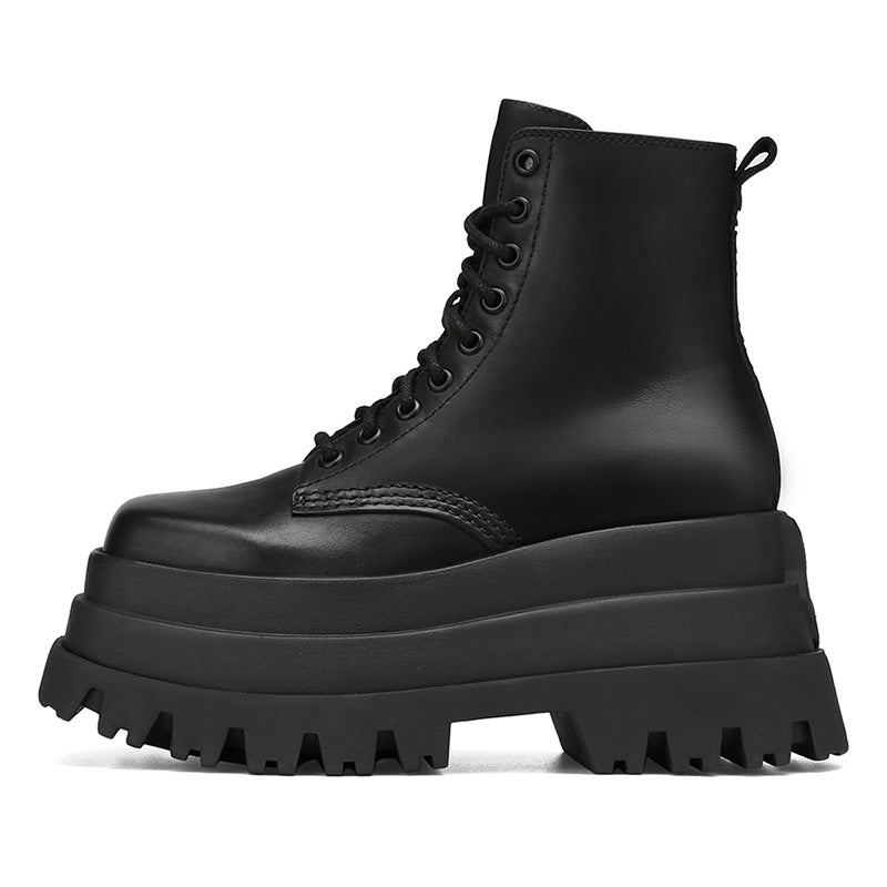 New Thick Sole Muffin Ultra-stylish Women’s Waterproof Martin Boots