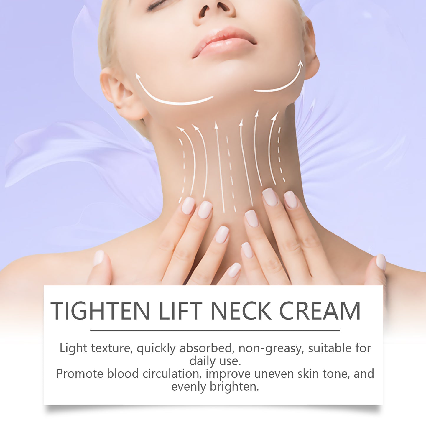 Hydrating Neck Cream Moisturizing and Hydrating Care for Delicate Lines