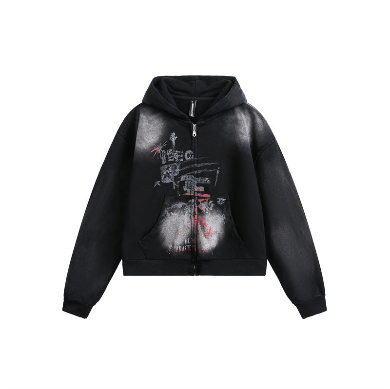 Loose Hooded Sweatshirt Men's Casual Jacket 2025