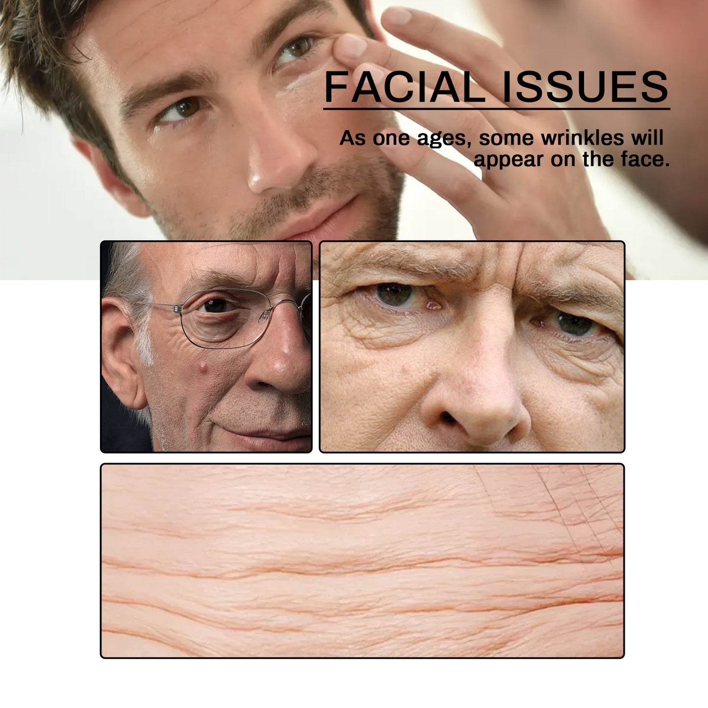 Anti-Wrinkle Serum For Men, Anti-Wrinkle Firming Skin Young Elastic Moisturizing