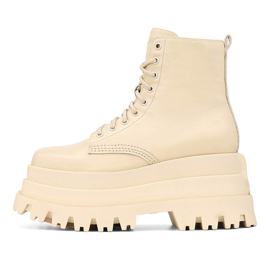 New Thick Sole Muffin Ultra-stylish Women’s Waterproof Martin Boots