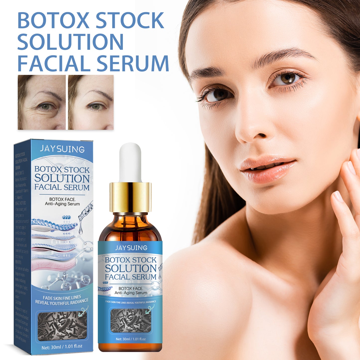 Botox Stock Solution Facial Serum, Firming Light Lines Moisturizing Anti-aging Essence