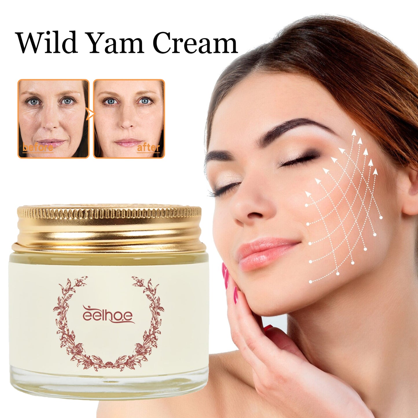 Wild Yam Cream, Moisturizing Light Spot Shine Anti-wrinkle Cream