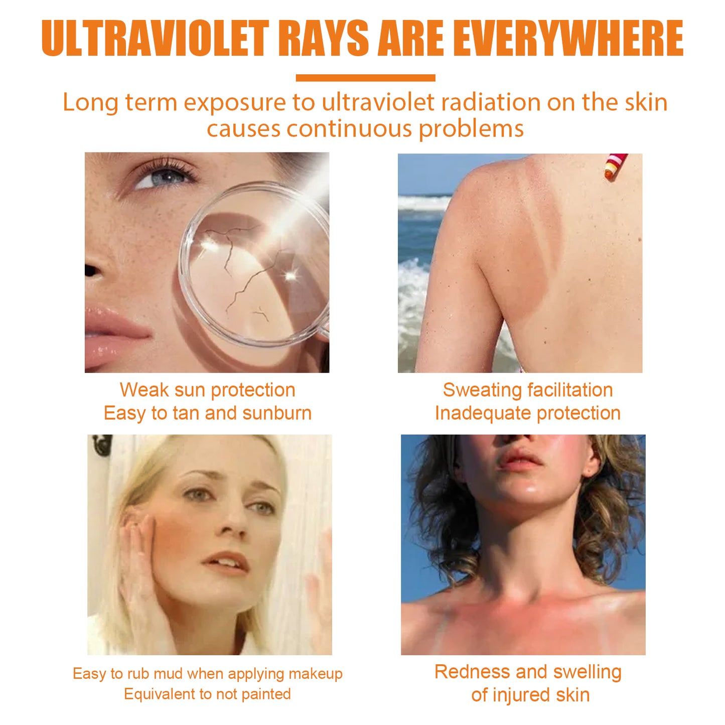 Sunscreen Lotion, Outdoor Body UV Isolation Skin Protection Hydrating Refreshing Not Greasy