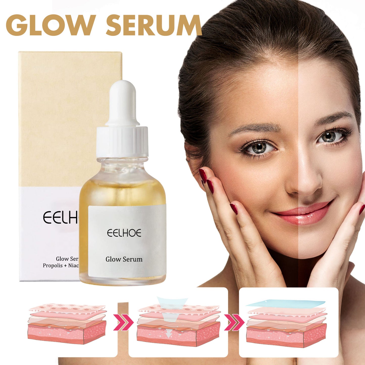 Propolis & Nicotinamide Brightening Essence – Fades Acne Marks