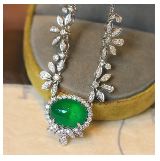 Shelly Luxury 18K Solid White Gold (AU750) Necklace