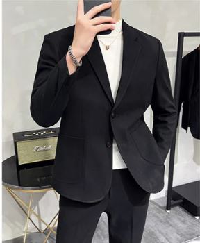 Business Casual Two Button Two-Pieces Suit Men