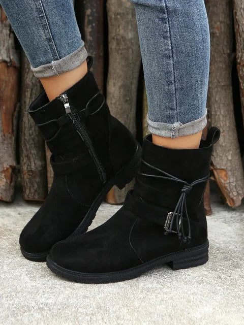 Luxury-inspired Women’s Chelsea Belt Ankle  Boots New Designer 2025