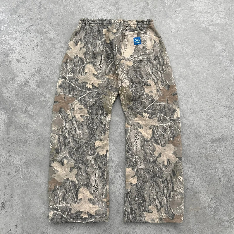 Y2K Trendy Camo Unisex Pants Gothic Retro Branch Camouflage Streetwear
