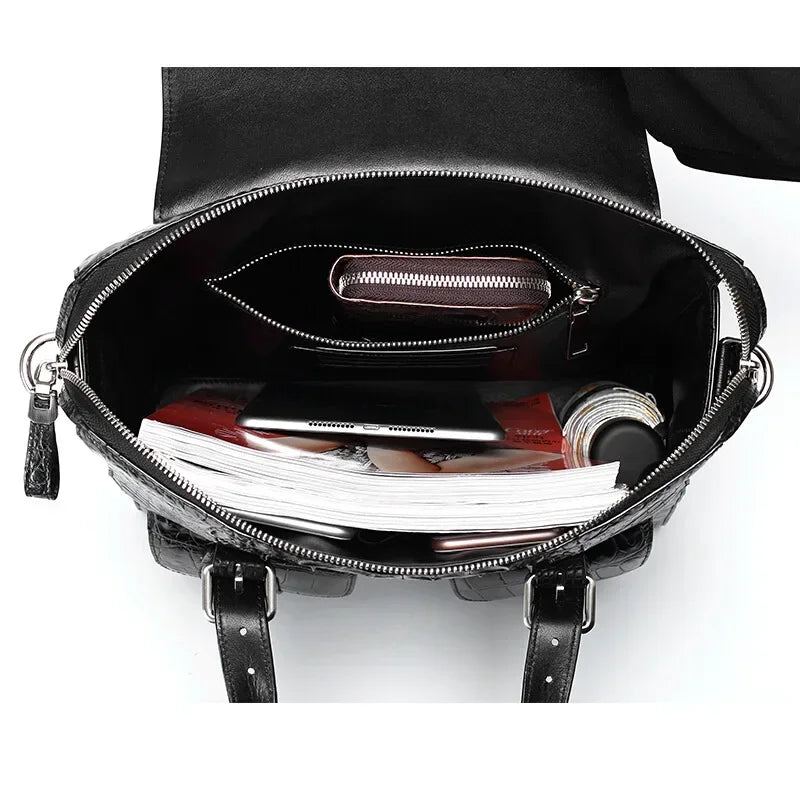 New Fashion Laptop Bag – Alligator Genuine Leather Men's Briefcase
