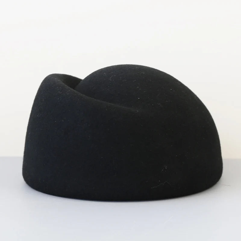 Vintage Flat-Top Wool Felt Fedora 100% Premium Wool Felt