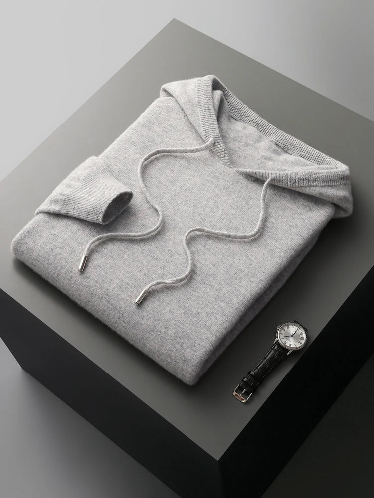 Men’s 100% Merino Wool Two-Piece Knit Set