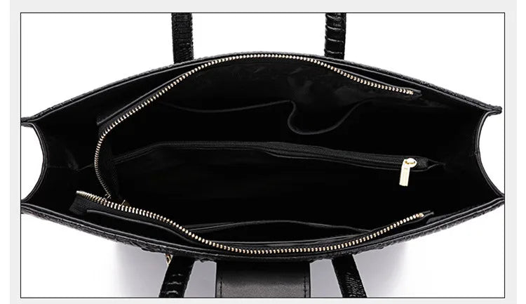 Leather Business Women's Briefcase 14-inch Laptop Cowhide Bag