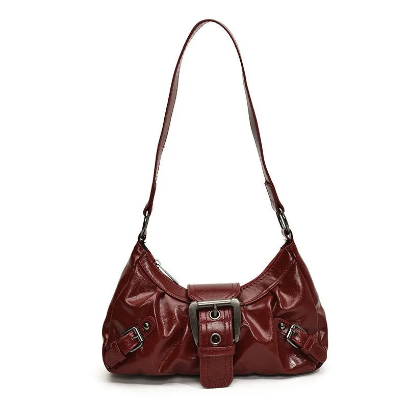 Y2K Retro Pleated Hobo Shoulder Bag