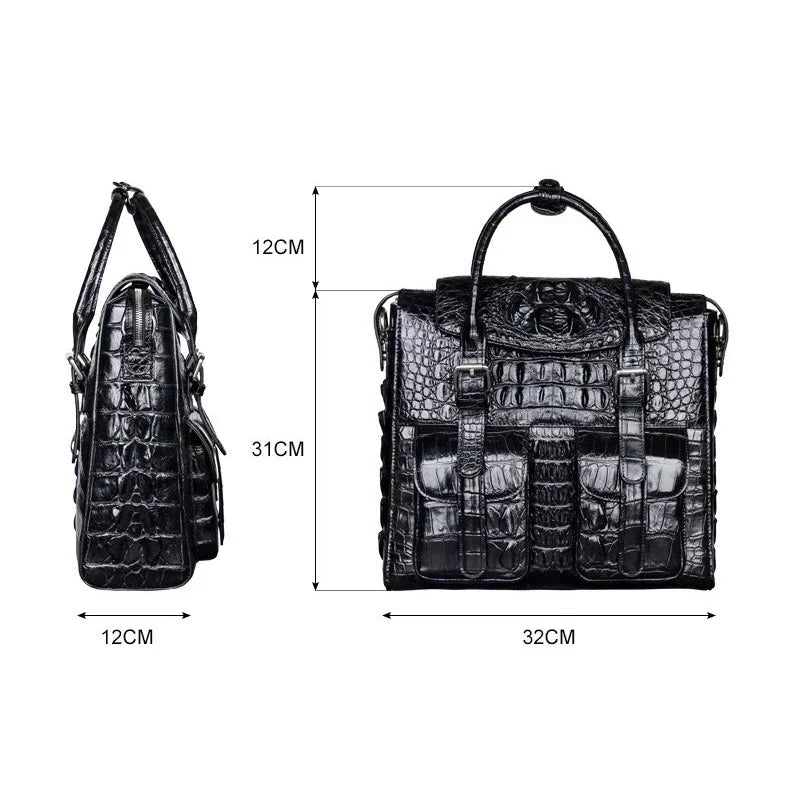New Fashion Laptop Bag – Alligator Genuine Leather Men's Briefcase
