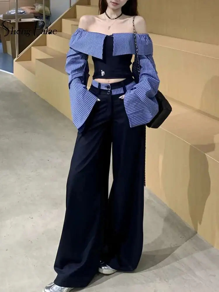 New Spring Contrast Color Two-Piece Set 2025