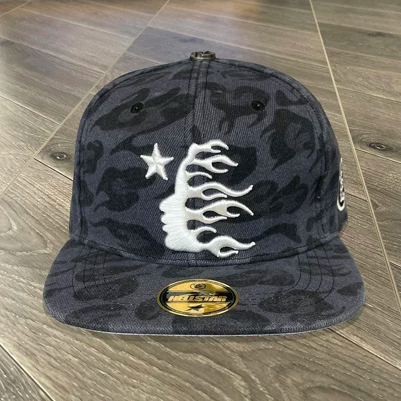 HS Fitted Hat Embroidered Logo Unisex Casual Sports Baseball Cap