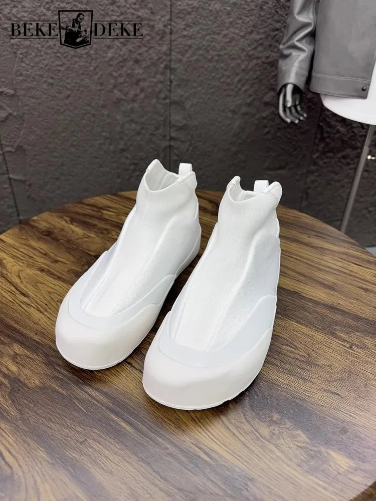 Men's Spring Fashion Outside Walking Shoes Breathable Comfortable Casual Fabric Shoes