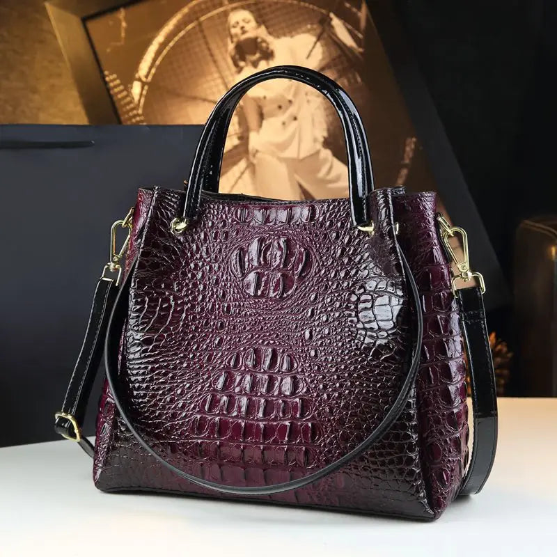 Genuine Crocodile Leather Women's Handbags – New 2025 Tote Bag