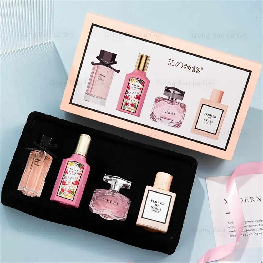 Floral Scent Gift Box 110ml Four Piece Set Women's Fragrance Perfume