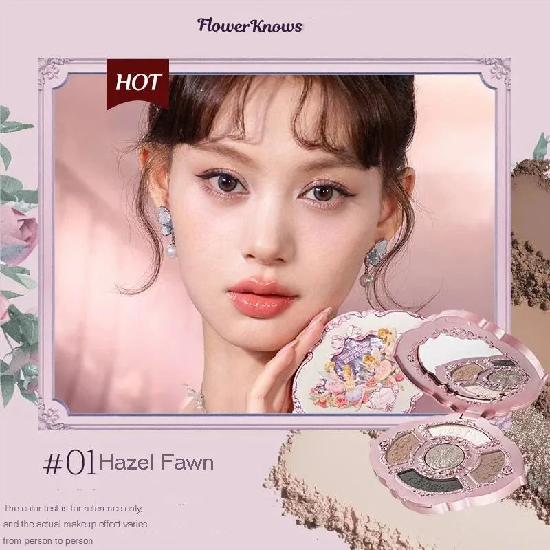 Flower Knows Swan Ballet Elegant Shimmer Eyeshadow Collection