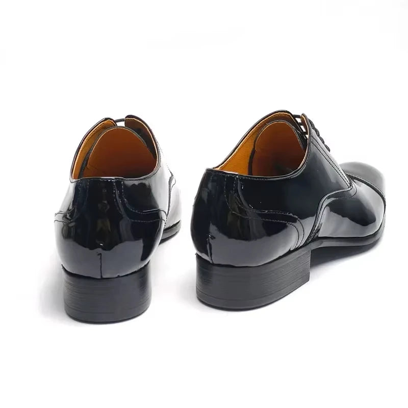 Deluxe Men's Leather Shoes, Business office formal leather shoe, Oxford Lace-up Classic Fashion