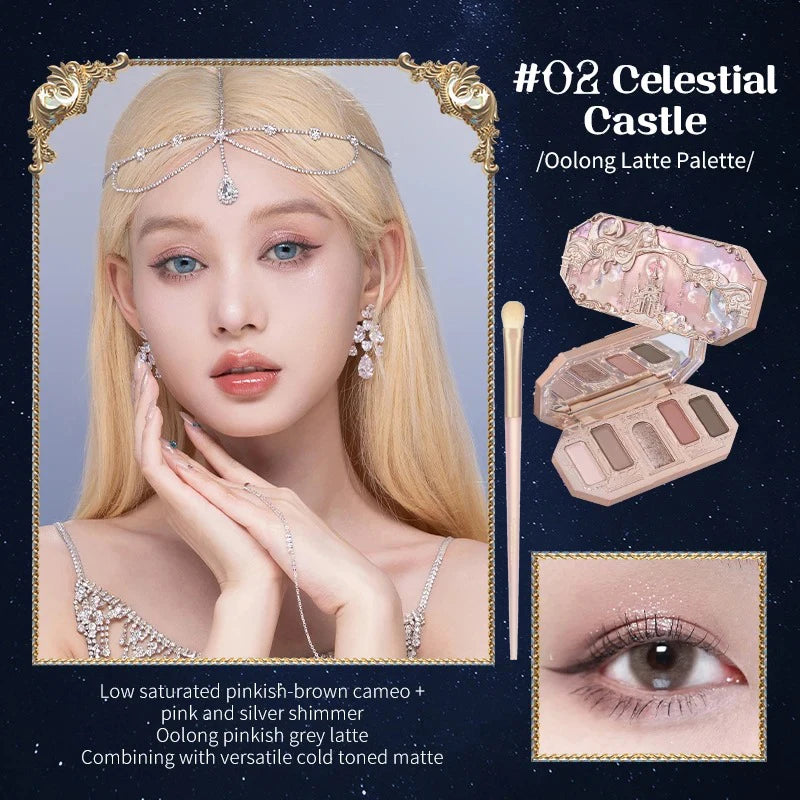 Flower Knows Swan Ballet Elegant Shimmer Eyeshadow Collection