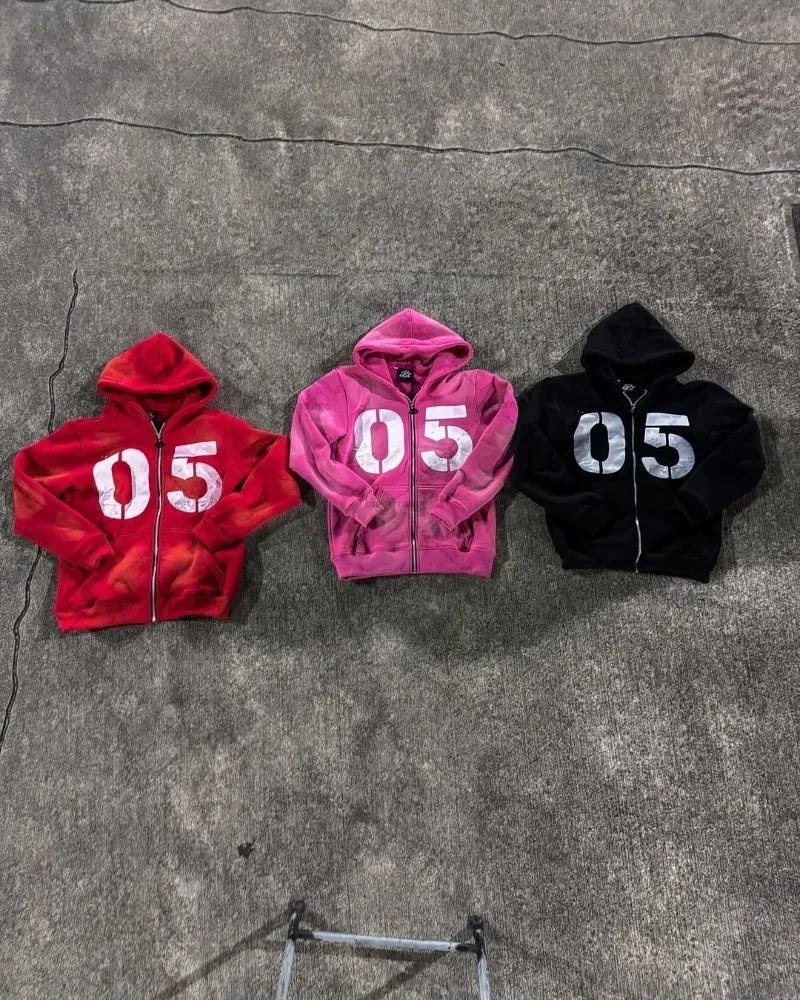 American High Street Fashion Oversized Sweatshirt Hip-Hop Unisex Suit