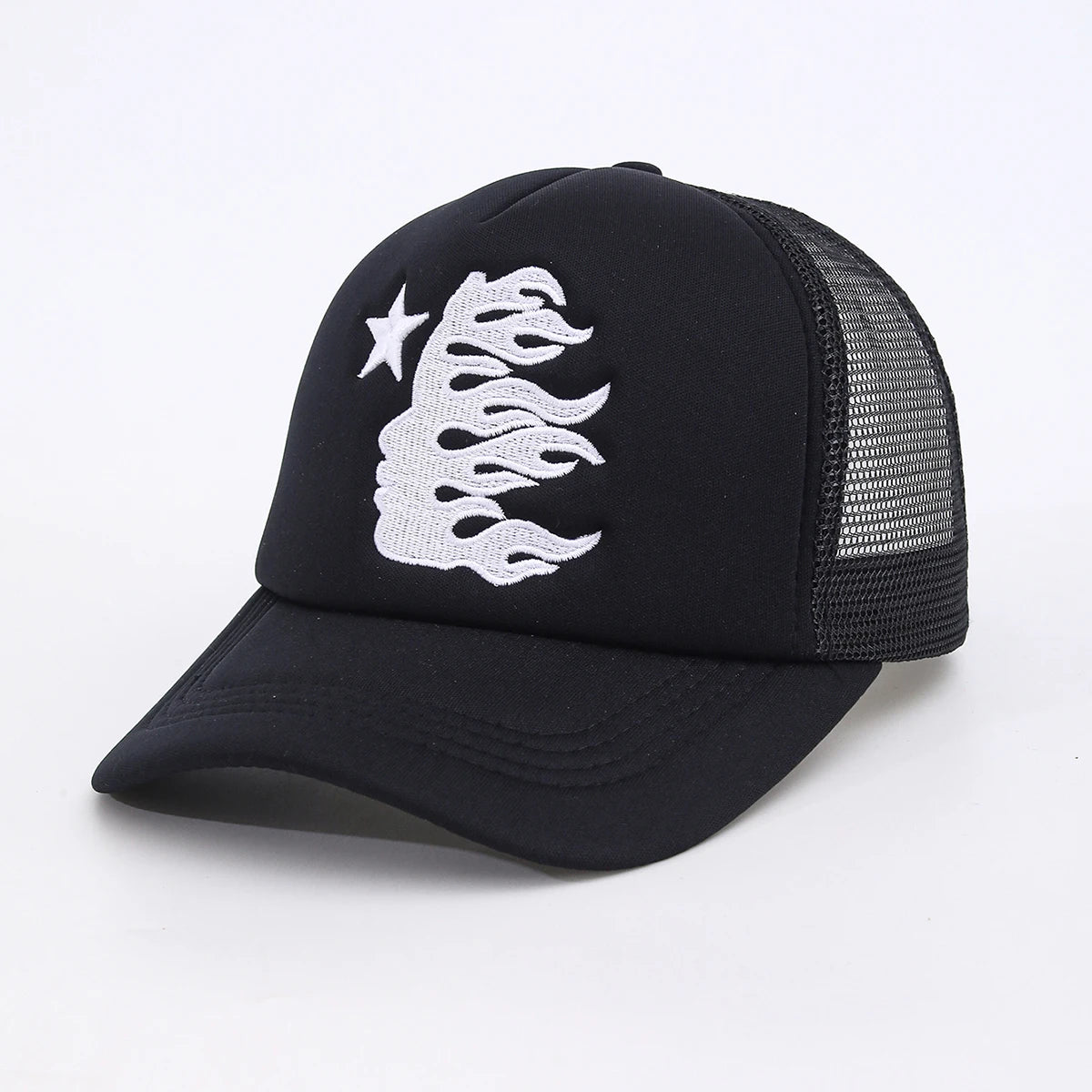 HS Embroidered Side Face Pentagram Unisex Baseball Hat