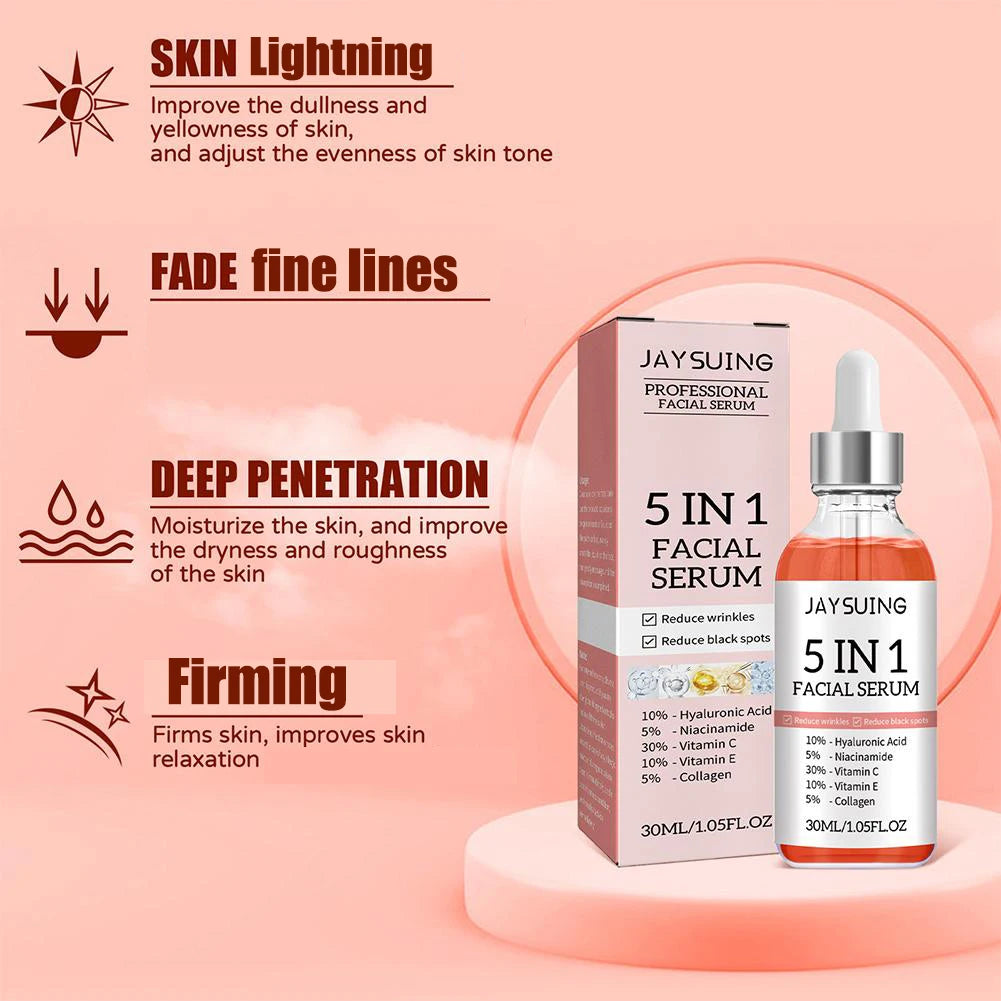 5-in-1 Serum for Firming Face Glowing Skin Care