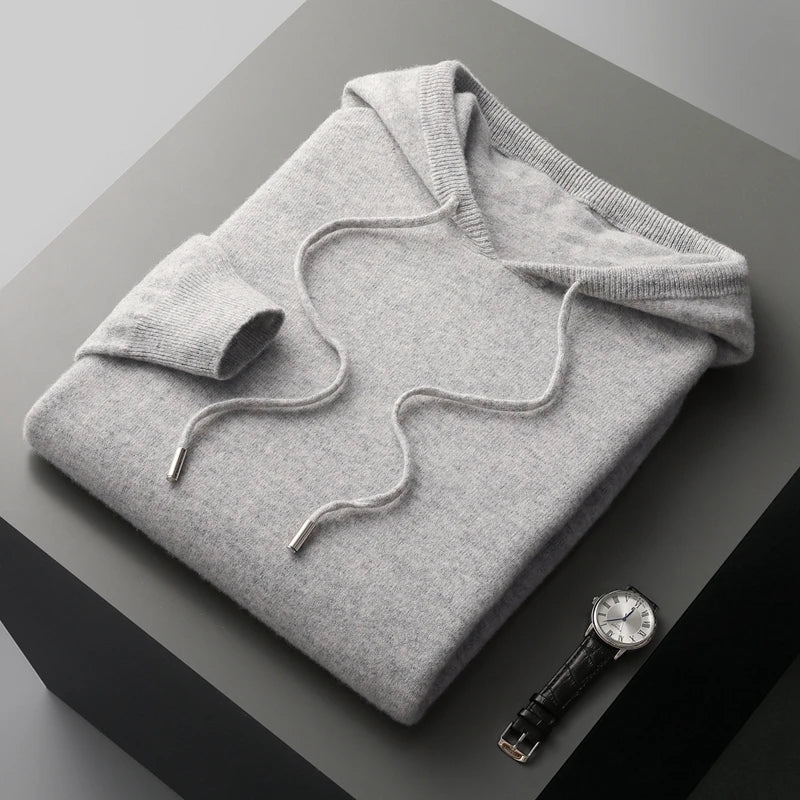 Men’s 100% Merino Wool Two-Piece Knit Set
