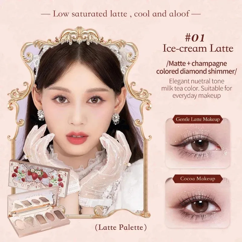 Flower Knows Swan Ballet Elegant Shimmer Eyeshadow Collection