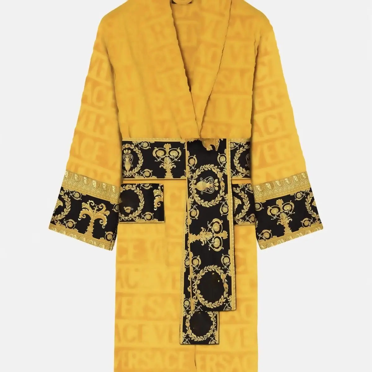 Elegant Luxurious Plush Unisex Bathrobe Ultra-Soft Sash Pockets Long Sleeves