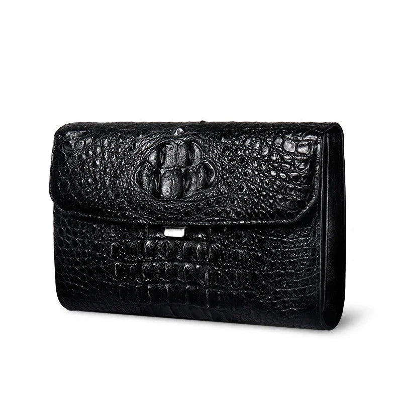 New Crocodile Leather Handbag Men's Clutch Bag Business Leather Bag leisure
