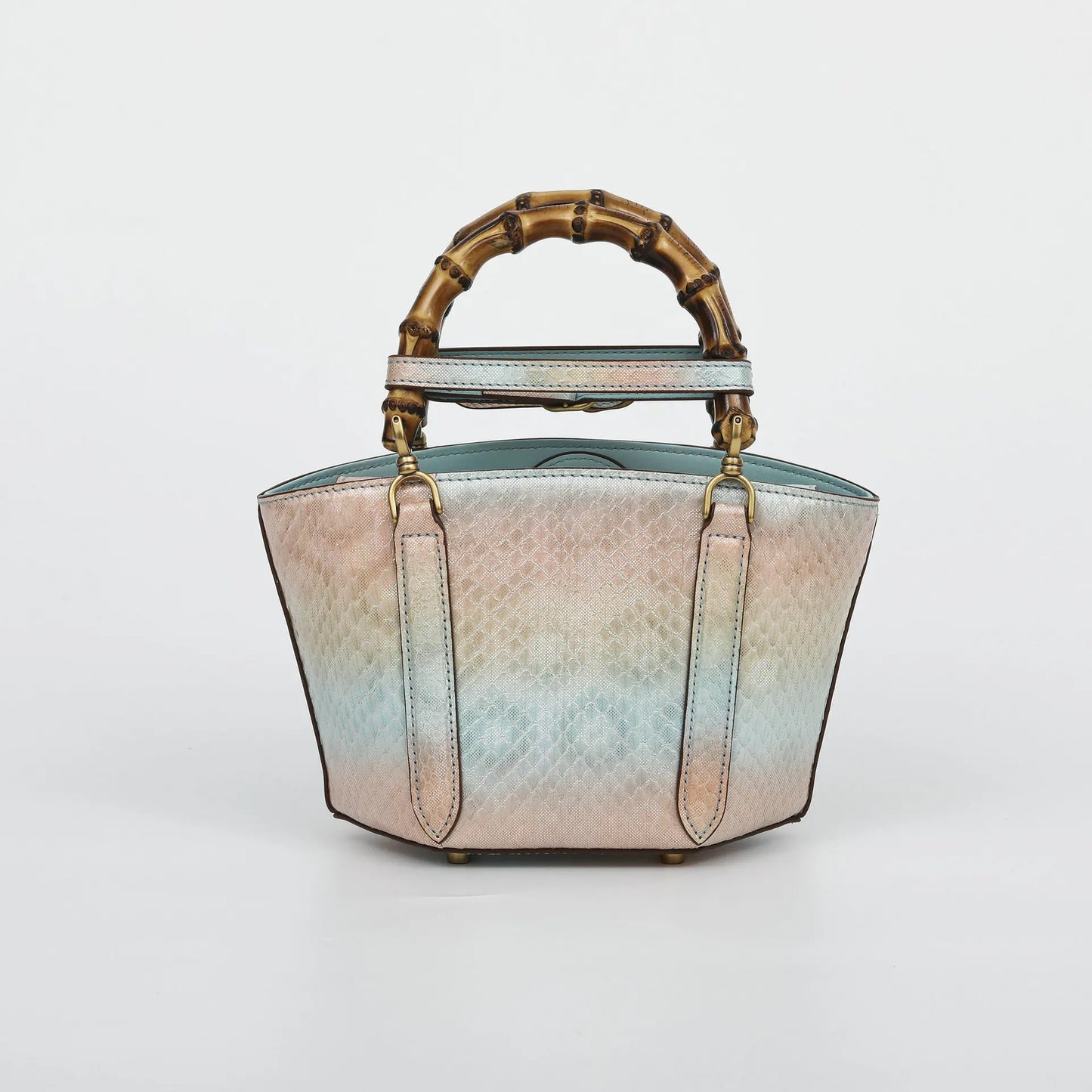 2025 New Fashion Design  Snake-Embossed Genuine Leather Handbag Women's Handbag Genuine Leather Bag