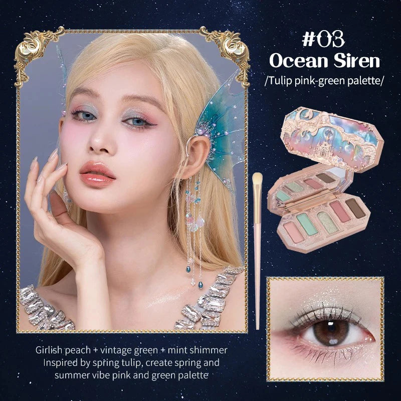 Flower Knows Swan Ballet Elegant Shimmer Eyeshadow Collection