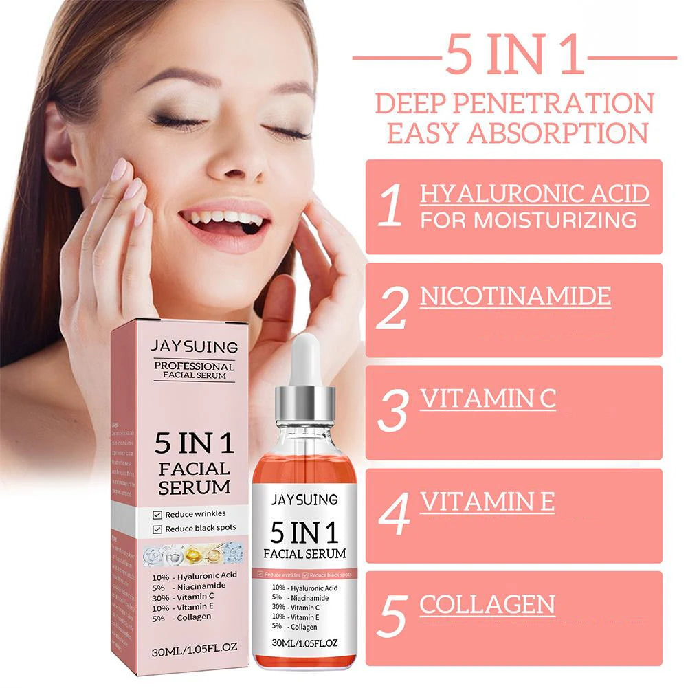 5-in-1 Serum for Firming Face Glowing Skin Care