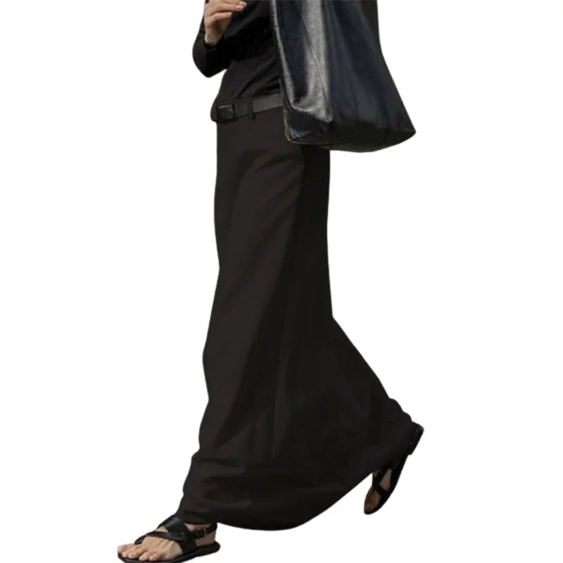 Office Lady Formal Solid Color H-line Skirts 2025 New Spring Summer Casual Elegant Long Skirt For Women