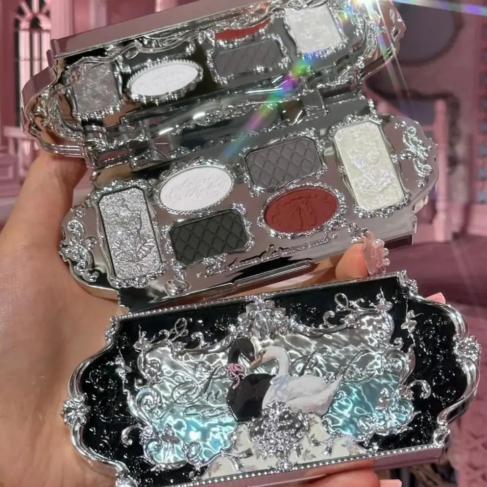 Flower Knows Swan Ballet Elegant Shimmer Eyeshadow Collection