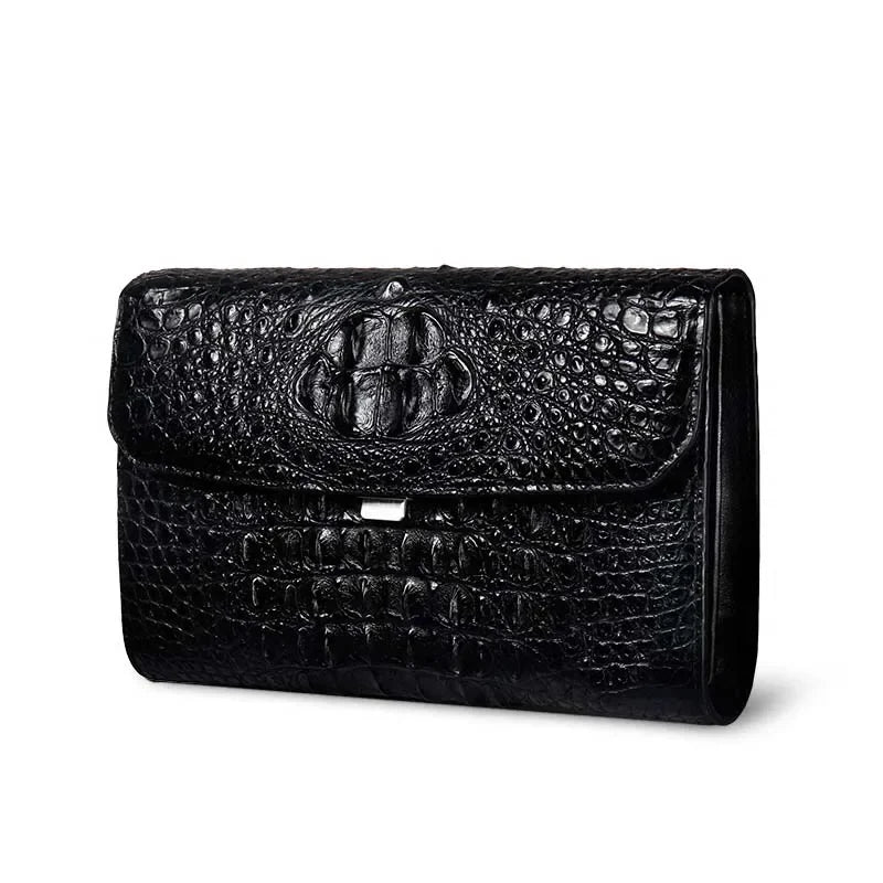 New Crocodile Leather Handbag Men's Clutch Bag Business Leather Bag leisure