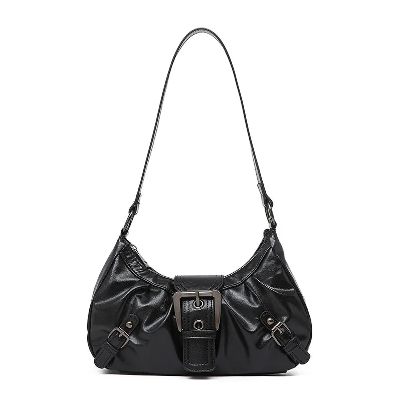 Y2K Retro Pleated Hobo Shoulder Bag