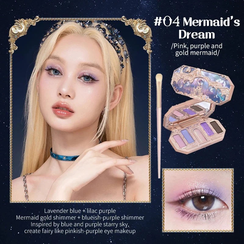 Flower Knows Swan Ballet Elegant Shimmer Eyeshadow Collection