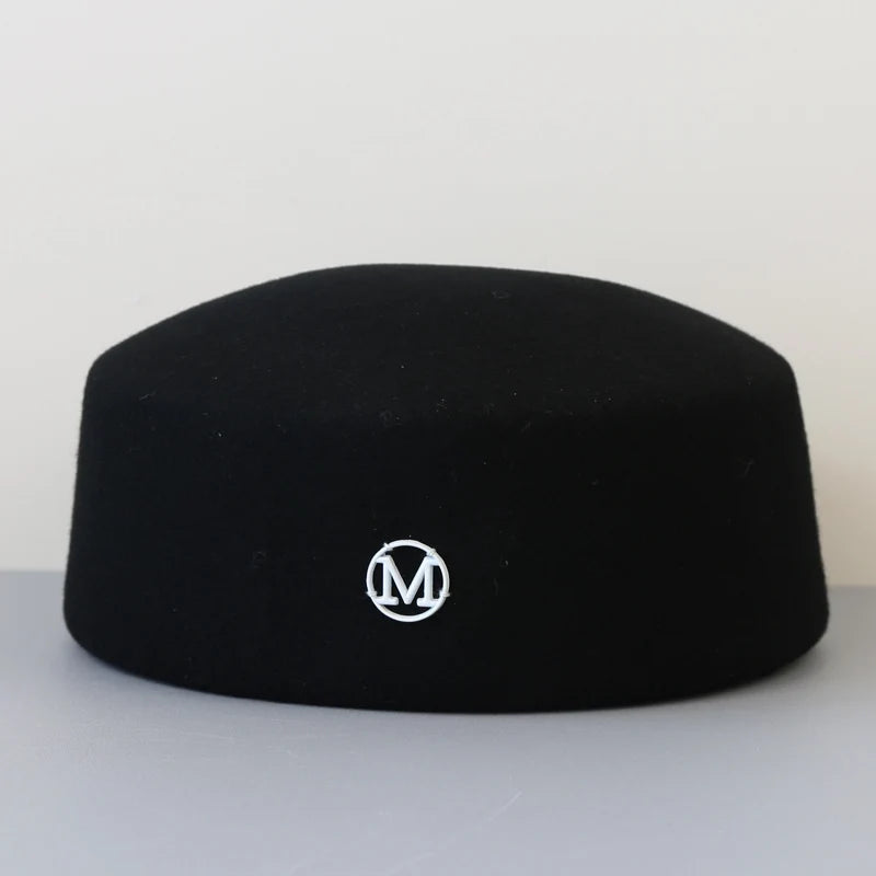 Vintage Flat-Top Wool Felt Fedora 100% Premium Wool Felt