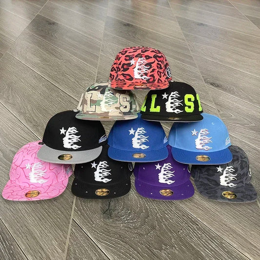 HS Fitted Hat Embroidered Logo Unisex Casual Sports Baseball Cap