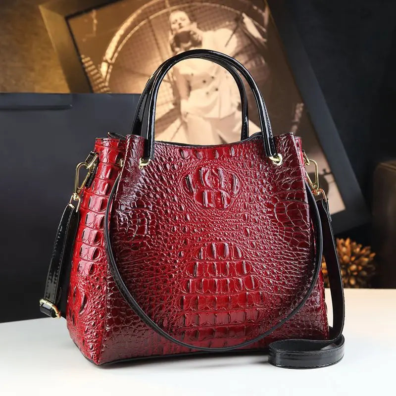 Genuine Crocodile Leather Women's Handbags – New 2025 Tote Bag