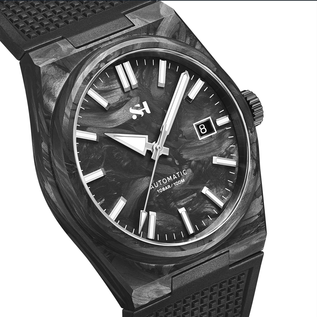 2025 New 40mm Carbon Automatic Watch Luxury 100m Waterproof Diver Watches