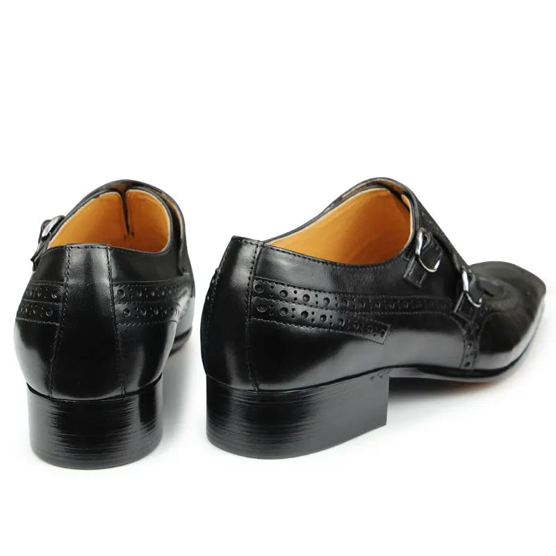 Luxury Leather Shoes New Top Layer Cowhide Pointed Toe British Business Formal Men's Leather Shoes Wedding Shoes Office Shoes