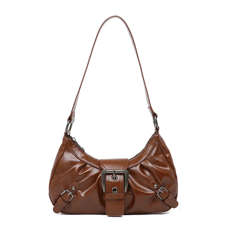 Y2K Retro Pleated Hobo Shoulder Bag