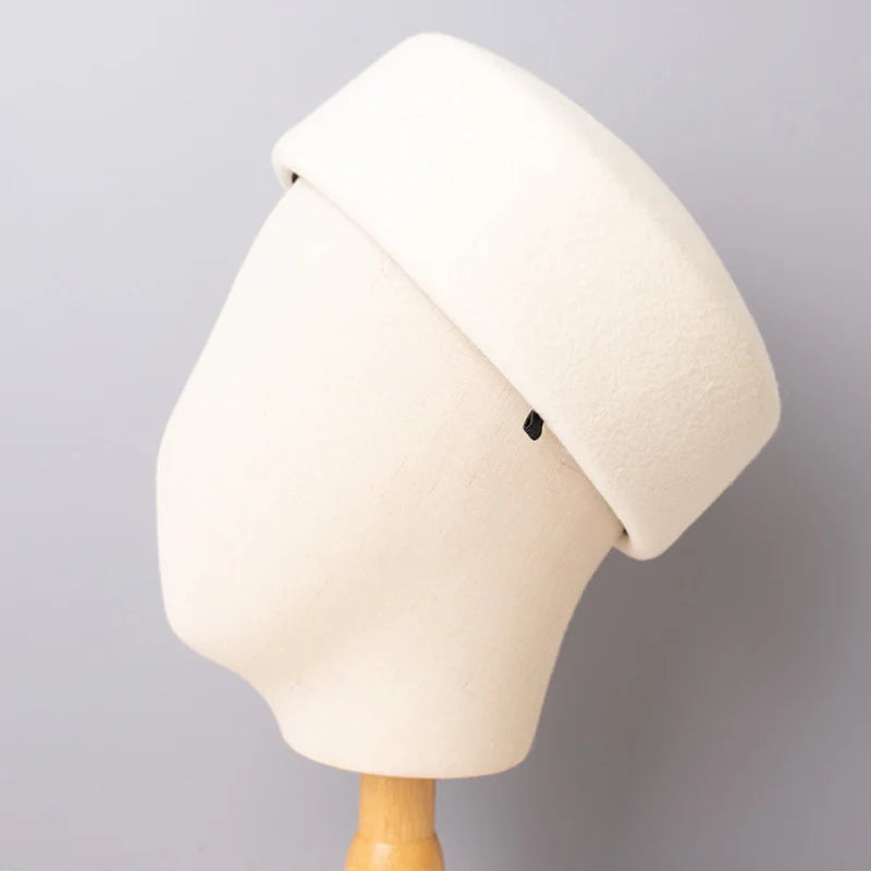 Vintage Flat-Top Wool Felt Fedora 100% Premium Wool Felt