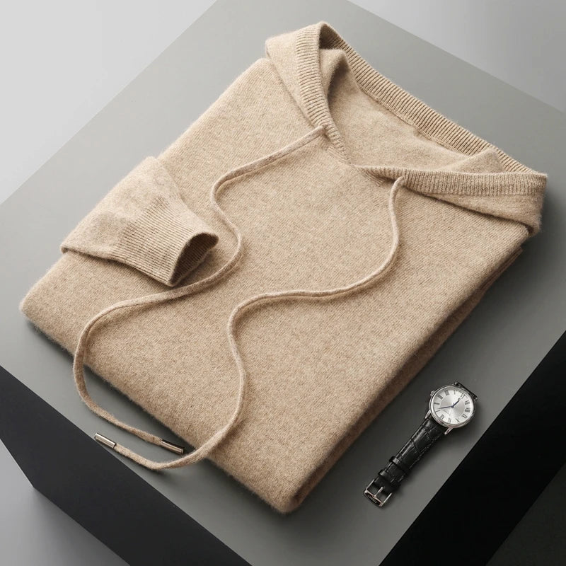 Men’s 100% Merino Wool Two-Piece Knit Set